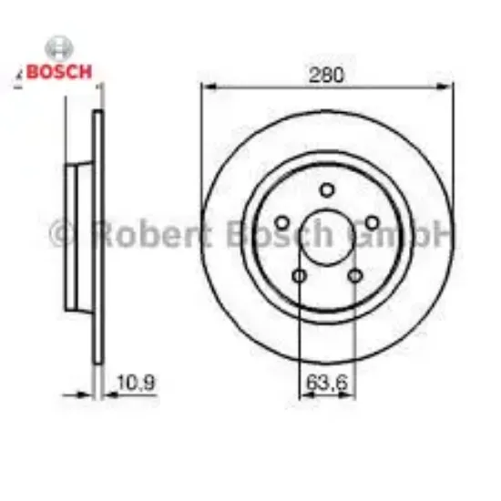 Arka fren aynası focus ıı04 11 c-max 07 09 volvo v50 04 12 c30 06 12 c70 ıı 05 13 s40 ıı 04 12 17 ja bosch me7m5j2a315ba/ 7m512a315bb/ 30769113 resmi