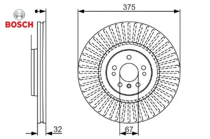 Fren dıskı on 4-matic gl-class x164 06 12 bosch a1644211512 resmi