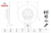 Fren dıskı on sag g20 g22 g30 g32 g11 g12 g15 g16 g01 g02 g05 g07 z4 ix ı20 yuksek karbonlu kaplamal bosch 34116860912/ 34106880076 resmi