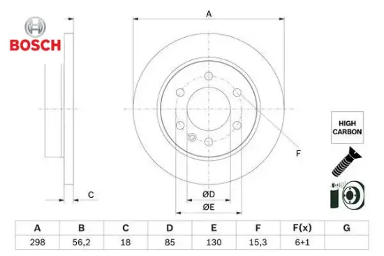 Fren dıskı arka sprınter b907 b910 18 elektronık park frenı bosch a9104232100 resmi