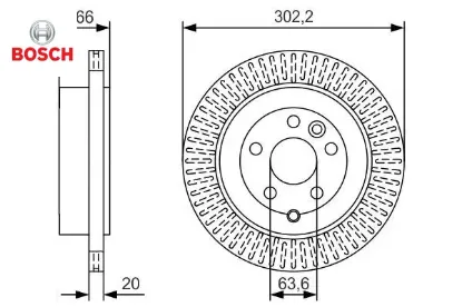 Fren dıskı arka freelander 2 l359 2.0 si4 bosch lr001019 resmi