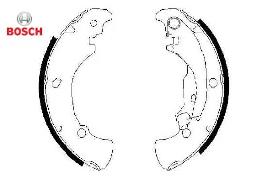 F026004560 arka pabuç balata bravo brava 1.2 1.6 1.8 1.9jtd 95-01 marea 1.4 1.6 1.8 1.9jtd bosch 77362285/ 9947690 resmi