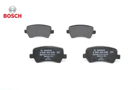 Arka fren balatası s-max 09 06 galaxy ııı 06 volvo s60 10 s80 06 v60 -v70 06 xc60 08 xc70 06 range r bosch 6g912m008fd/ 30794554/ lr027129 resmi