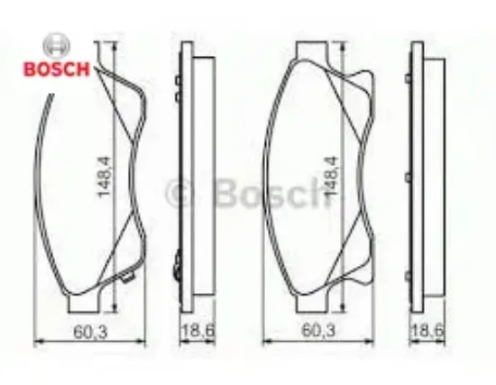 Ön balata 15 ınc astra j 1.3 cdtı-1.4-1.4 turbo-1.6 1.7 cdti 2.0cdti 10 aveo 11 cruze 11 bosch 95530019/ 1605169/ 1605261/ 13412272 resmi