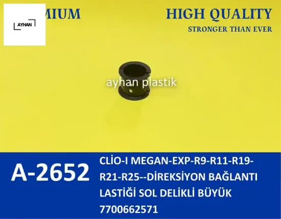 Direksiyon bağlantı lastiği sol delikli büyük clio-ı megan-exp-r9-r11-r19-r21-r25 ayhan 7700662571 resmi
