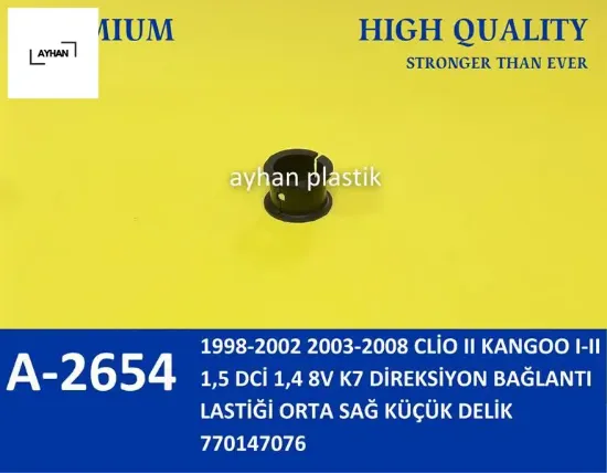 Direksiyon bağlantı lastiği orta sağ küçük delik clio ıı kangoo ı-ıı 1.5 dci 1.4 8v k7 98-08 ayhan 770147076 resmi