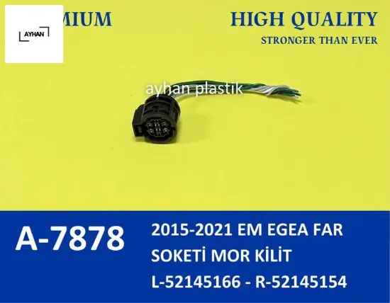 Far soketi mor kilit em fıat egea 2015-2021 ayhan 52145166/ 52145154 resmi