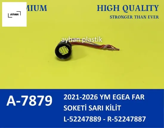 Far soketi sarı kilit ym fıat egea 2021-2026 ayhan 52247889/ 52247887 resmi