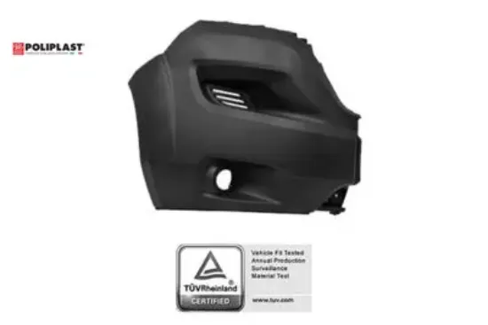 Tampon ön sağ sisli siyah  ducato 2014>  735749743/ 735684858/ 1637293180/ 73574974/  Polıplast 100.11157 resmi