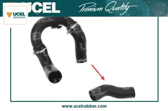 Turbo hortumu (düz) fıat doblo ıı 09> 1.6 mjtd-2.0 mjtd 51832089 Üçel Kauçuk S35636 resmi