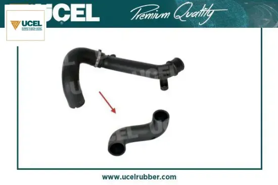 Turbo hortumu plastik parça hariç cıtroen nemo combı-1.4 hdı  0382.LT Üçel Kauçuk S52509 resmi