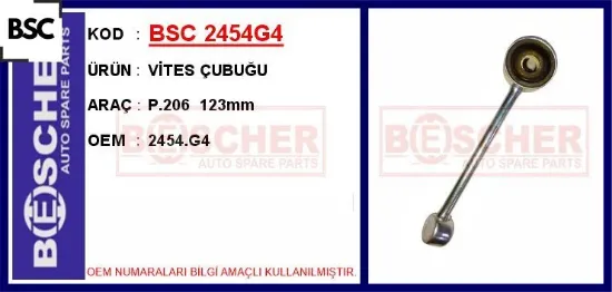 Vites çubuğu p.206 123mm bsc 2454.G4 resmi