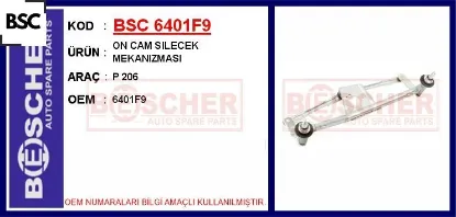On cam sılecek mekanızması p 206 bsc 6401.F9 resmi