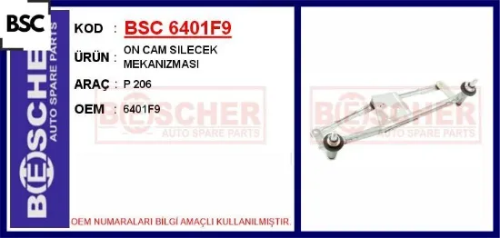 On cam sılecek mekanızması p 206 bsc 6401.F9 resmi