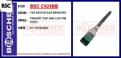 Yağ seviye ikaz sensörü transit v347-348-custom kısa bsc 6c116c624bb resmi