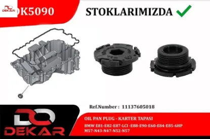 Karter tapası bmw n20 n26 f20 f21 f22 f23 f30 f31 f34 f35 f32 f33 f36 f07 f10 f11 f18 e84 e89 dekar 11137605018 resmi