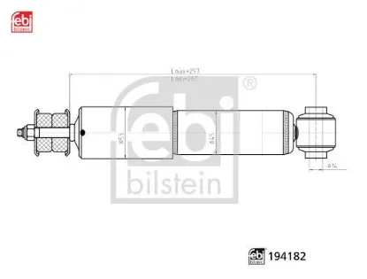 Ön amortisör sağ/sol transporter t4 caravella 91-03 febı bılsteın 701413031b/ 7d0413031c resmi