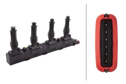 Ateşleme bobini astra g-corsa b-corsa c-agıla 1.2 16v z12xe-x12xe hella 1208012/ 90543253/ 90560110 resmi