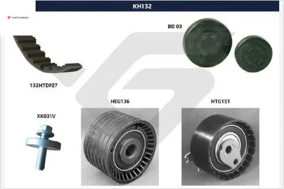 Eksantrik gergi kiti clıo ıı 01 clıo ııı 04 megane ı 96 megane ıı 02 megane ııı 09 laguna ı 96 lagun hutchınson 7701477014/ 130c17529r/ 130c10178r resmi