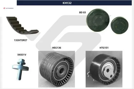 Eksantrik gergi kiti clıo ıı 01 clıo ııı 04 megane ı 96 megane ıı 02 megane ııı 09 laguna ı 96 lagun hutchınson 7701477014/ 130c17529r/ 130c10178r resmi