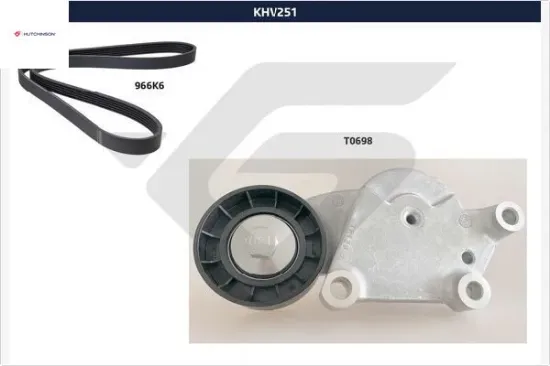 Alternatör gergi kiti corsa f-combo e-crossland-grandland-vıvaro c-206-208-307-308-508-2008 3008-par hutchınson 1611277680/ av6q6a228ab/ av6q6c301ea resmi
