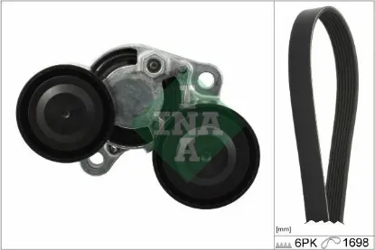 Kanallı kayıs setı bmw e90 e92 e93 f10 f20 f30 f32 f33 f34 f36 f07 f01 e84 f25 f15 f16 kutuklu 15 f1 ına 11287810807/ 6pk1698 resmi
