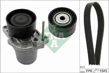 Kanallı kayıs setı mercedes om622 om626 w447 w205 qashqaı x-traıl 1.6l 2.0l j10 j11 t31 t32 07 navar ına a6262000270/ 117505337r/ 7pk1545 resmi