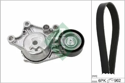 Alternatör gergi kiti 6pk962 combo e-crossland-grandland-partner-berlıngo-rıfter-p208-p308-p508- p20 ına 1611503880/ 1611503780/ 9803580580 resmi