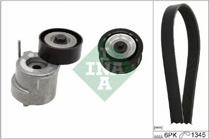 V kayış seti fıat egea 15 500l 14 alfa romeo gıulıetta 14 1.6d mtj 6pk 1345 ına 55251324 resmi