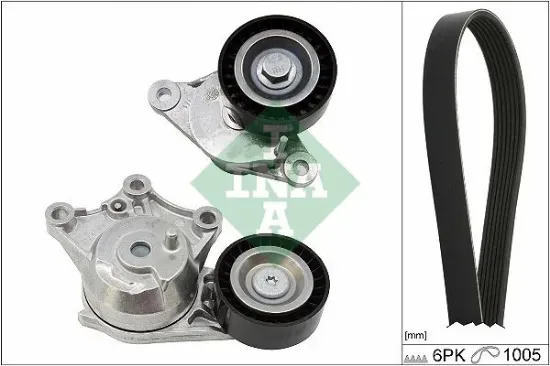 Alternatör gergi kiti 6pk1004-6pk1005 p208-p2008-p308-partner-berlıngo-jumpy-c4-ds3 1.6 bluehdı ına 1613255580/ 1613255380/ 9803757280 resmi