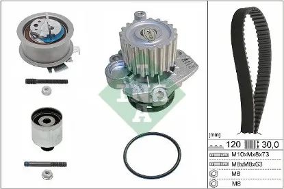 Devirdaimli triger seti 120x300 t5-caddy-passat-jetta-golf-polo-a3-leon 1.4-1.9tdı bjb-axb-amf-bls ına 038198119a/ 038198119c/ 038198119g resmi