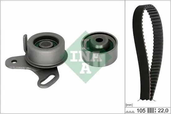 Triger kayış seti hyundaı accent admıre era 1.5l g4eb 01- 1.4l 1.6l g4ed g4ee 01-10 / getz 1.4l 06-1 ına 2431226001/ 2481026020/ 2441026000 resmi