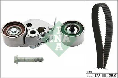Triger kayış seti eksantrik seti hyundaı accent admıre getz 1.5l d3ea 02-05 / tucson santafe 2.0l 2. Ina 2431227000/ 2481027250/ 2441027250 resmi