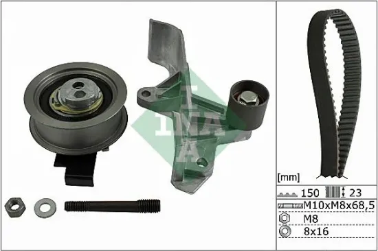 Triger seti 150 dıs passat-a4-a6 1.8-2.0t awt-alt 2001-2004 ına 06b198119c/ 06b198119a resmi