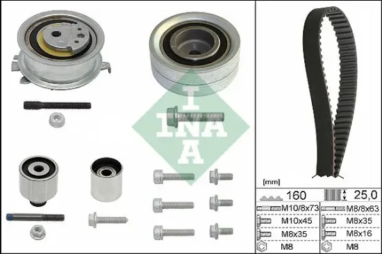 Triger seti crafter-t6-a3-jetta-caddy-polo-passat 1.6-2.0 tdı cayb/c/d-caab/c-ckub-cffb-cfwa-caga ına 03l198119a/ 03l198119b/ 03l198119c resmi