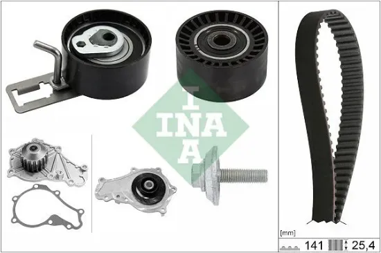 Devirdaimli eksantrik gergi kiti 141 diş p207-p208-p301-p308-p508-p2008-p3008-p5008 08 partner-be rl ına av6q8b596ab/ 1613561980 resmi