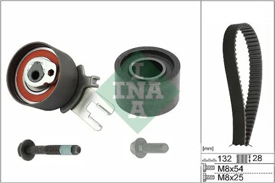 Eksantrik gergi kiti 132x280 volvo c30 c70 s60 s80 v70 xc60 xc70 xc90 2.4tdı 20v k015580xs ına 31258305/ 31359568 resmi