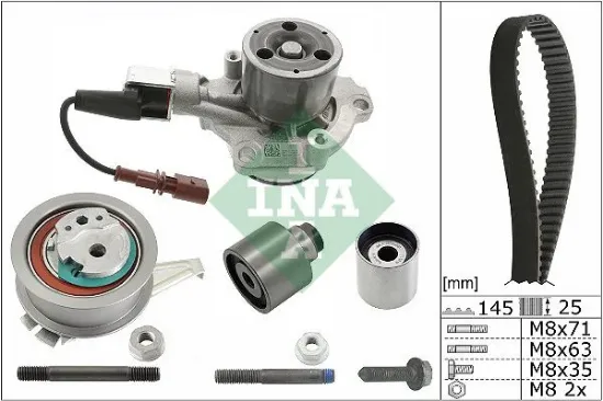Triger seti devirdaimli sensörlü crafter-t6 2.0 tdi cxeb-cxec-cxfa-cxha ına 04l198119j/ 04l121011h resmi