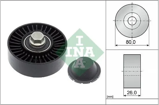 Kayıs gergı rulmanı bmw n51 n52 n53 e81 e82 e87 e88 e90 e91 e92 e93 e60 e61 e63 e64 e65 e66 e84 e83 ına 11287535860 resmi