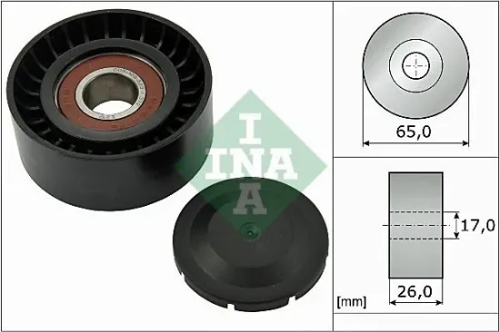Alternatör gergi rulmanı touareg-q7-a6 2.7-3.0 tdı bks-bmk-bun ına 059903341h/ 059903341g/ 95510211921 resmi