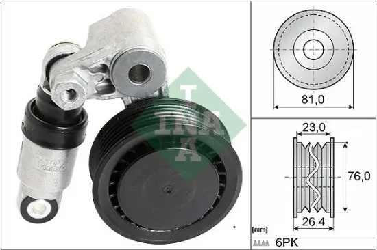 Alternatör gergi rulmanı kütüklü lt 2.5 tdı anj-avr-ahd ına 074145299a/ 074145278f/ 534001010 resmi