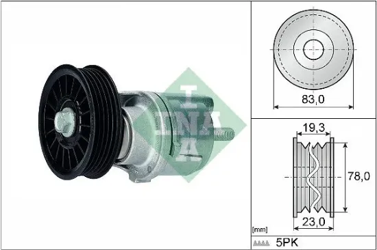 Alternatör gergi rulmanı gergi kütüğü passat-a4-a6 1.9 tdı afn-avg-ahu ına 028903315m resmi