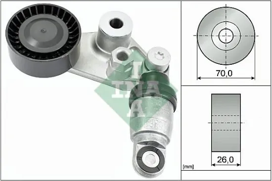 Alternatör gergi rulmanı kütüklü ssangyong actyon 2.0-kyron 2.0-2.7 05 rexton 2.7 04 rodıus 2.7 ına 6652000170/ 6652000270/ 6652000370 resmi