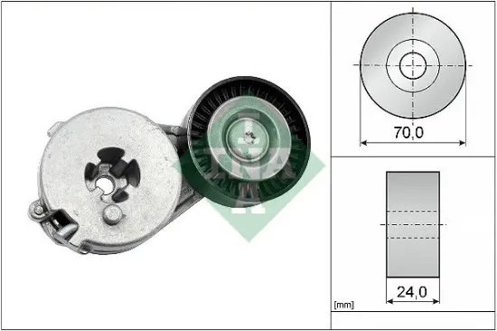 Alternatör gergi rulmanı kütüklü a4-a5-q5 1.8tfsı cfpa-cjka-caeb-cdha ına 06h903133g/ 06h903133f resmi