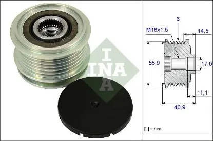 Alternatör kasnağı t5-caddy-polo-golf-crafter-a3-a4-leon cfwa-caga-cffa-cayb-bjk-bjm-axb-bjb ına 022903119a/ 021903119g/ 022903119c resmi