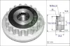 Alternatör kasnağı klima kaplini transporter t5 2.5 td-touareg 2.5 tdı axd-bpj ına 070903201e/ 070903201c/ 070903327d resmi