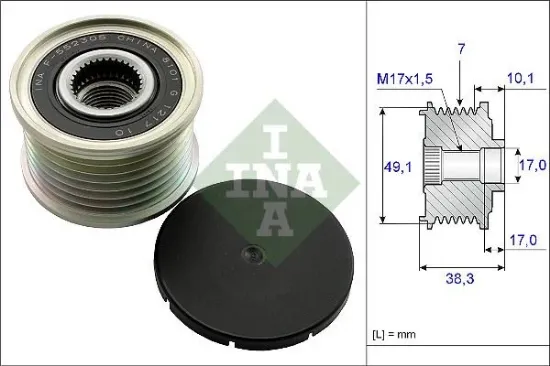 Alternator kasnagı mercedes vıto om622 w447 14 . Renault r9m m9r h5f megane laguna scenıc master . N ına a6229060100/ 23151jg71b resmi