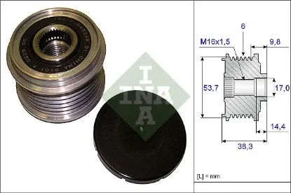 Alternatör kasnağı rulmanlı astra j-corsa d-ınsıgnıa-merıva b-zafıra 09 6 kanal ına 1204177 resmi