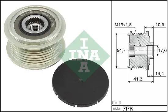 Alternatör gergi rulmanı fıat ducato 2.3d 2010 ına 5801378902/ 5801591939 resmi