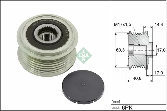 Alternatör rulmanı clıo v 19 1.5 blue dci euro 6 ına 231005fd1b/ 231005fd1a resmi